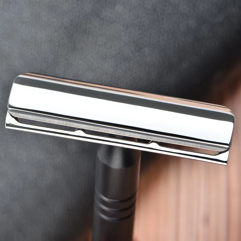 Yaqi Chrome And Black Color Aluminum Handle Light Weight AC Blade Excalibur Shaving Razor | Красота и здоровье