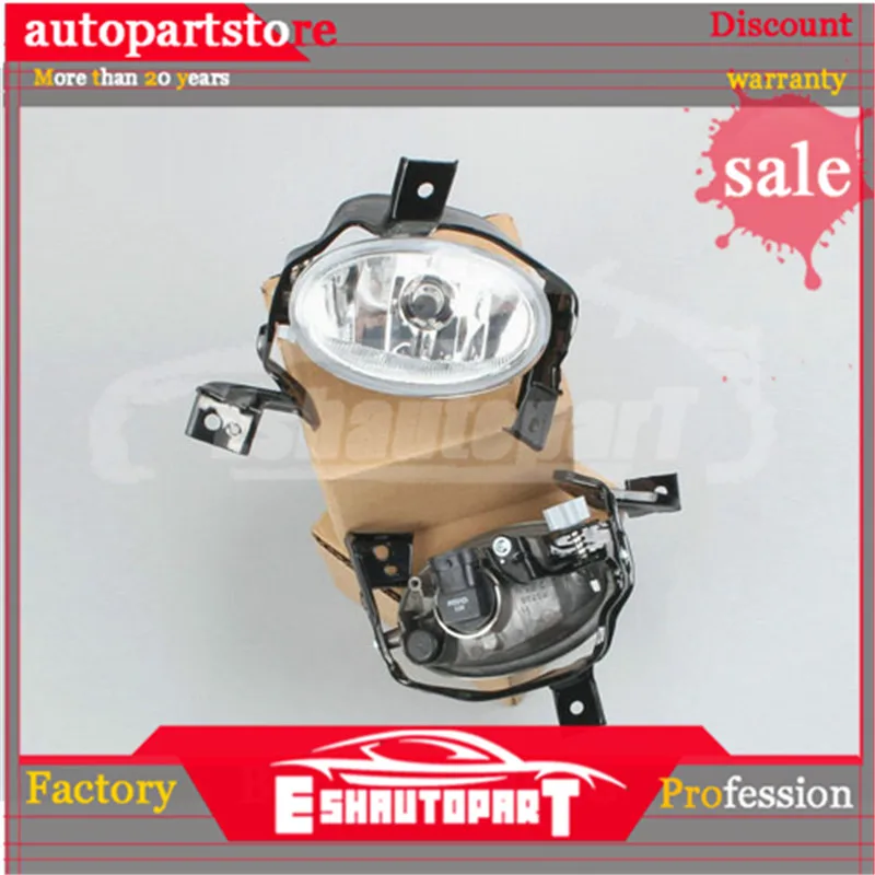 

Left +Right Front Bumper Fog Lamps Lights+Bulbs for Honda CRV 2010 2011 OEM: 33950-SWA-H11+ 33900-SWA-H11