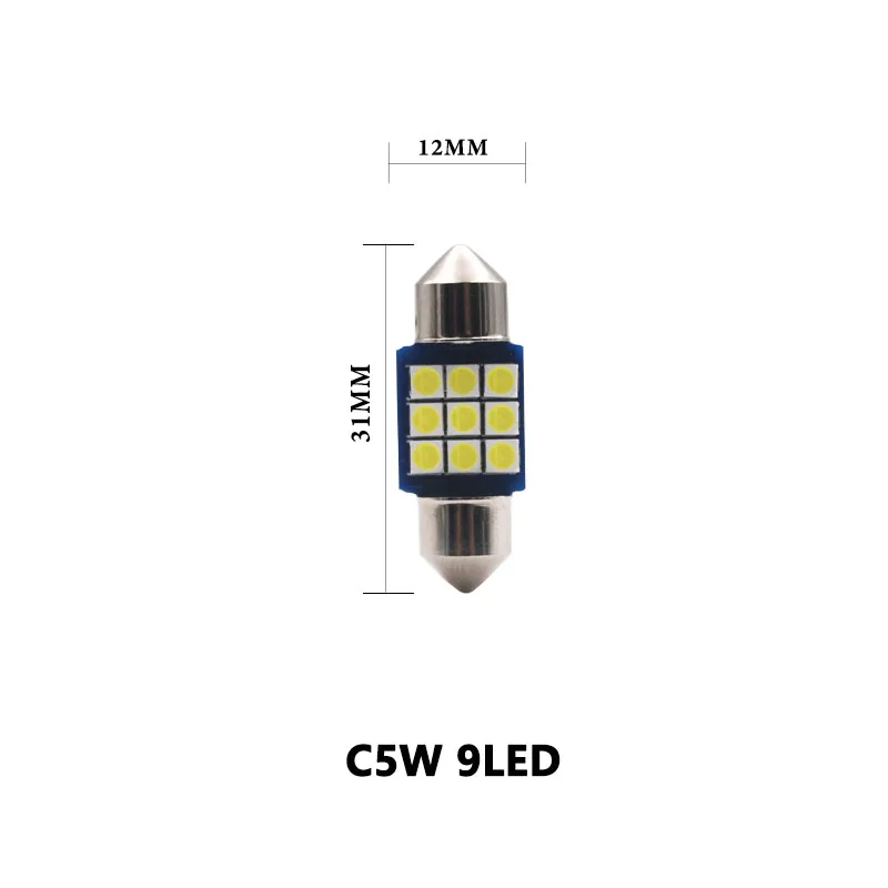 1 шт. T10 W5W светодиодный c5w светодиодный 31 мм 36 мм/39 мм/41 мм 18SMD 3030 чипы светодиодный гирлянда лампа автомобиля купольный светильник авто Интерьер лампа для чтения - Испускаемый цвет: 31MM C5W