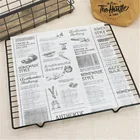 10 шт., пищевая вощеная бумага оберточная бумага для хлеба, бургеров, фри, сэндвичей, пергамента, бумажная упаковка для свадебной вечеринки, десертов, выпечки, кондитерских изделий