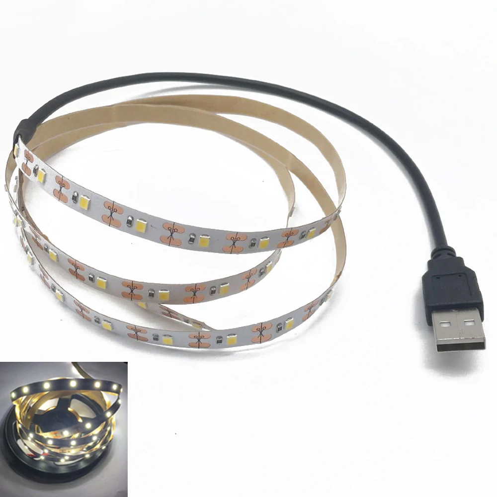Светодиодсветильник лента SMD теплого и холодного белого света водонепроницаемая