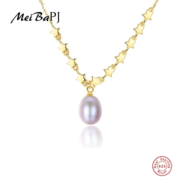 Цепочка женская из серебра 925 пробы с настоящим пресноводным жемчугом | Украшения