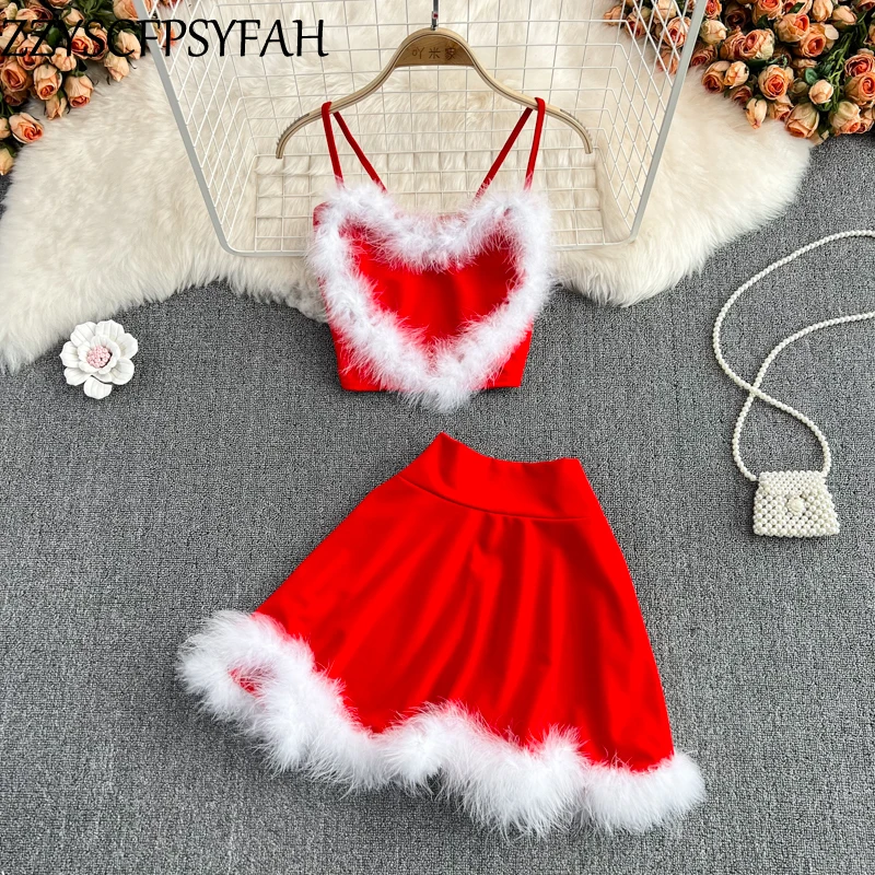Cheap wholesale 2021 new fashion casual 2pieces set suit sexy women Dresses female girl cute Christmas party Dress |