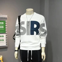 spring sweatshirts 2021new fashion shirt men casual long sleeve t shirt clothing thermal casual fitted long sleeve pure color t