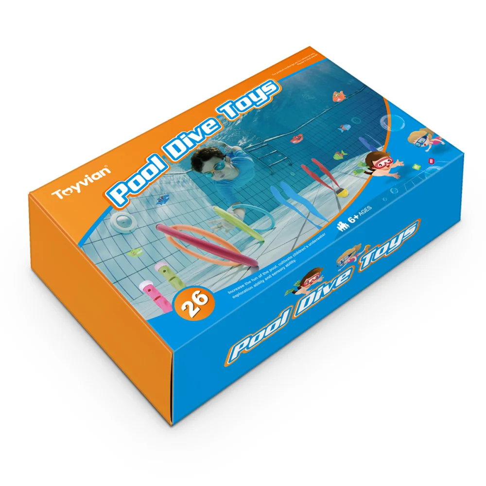 

Toyvian 26PCS Underwater Swimming Diving Sinking Pool Toys for Kids Children