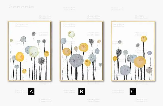 

Modern Abstract Flowers Home Decoration Wall Art Canvas Painting Nordic Posters And Prints Wall Pictures For Living Room Decor