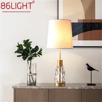 86LIGHT Dimmer Modern Table Lamp Brass Creative Desk Light Crystal Decoration for Home