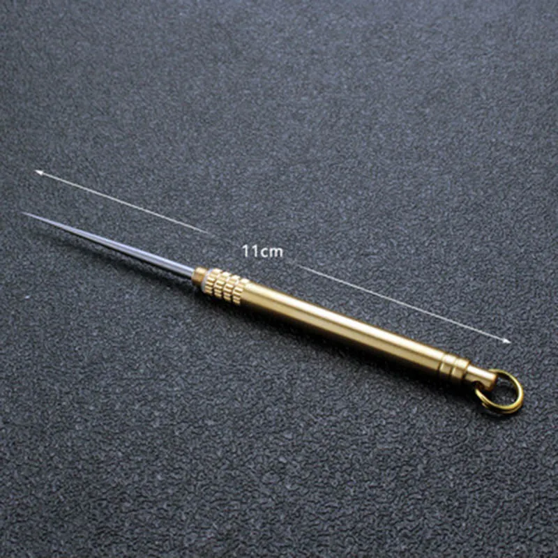 Многофункциональная латунная зубочистка с коробкой для зубочисток портативная