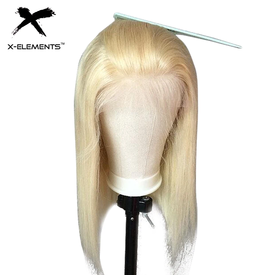 13*4 Lace Front Human Hair Wigs Honey Blonde 613 Short Bob Wig Brazilian Straight Lace Front Wig Human Hair Wigs For Women