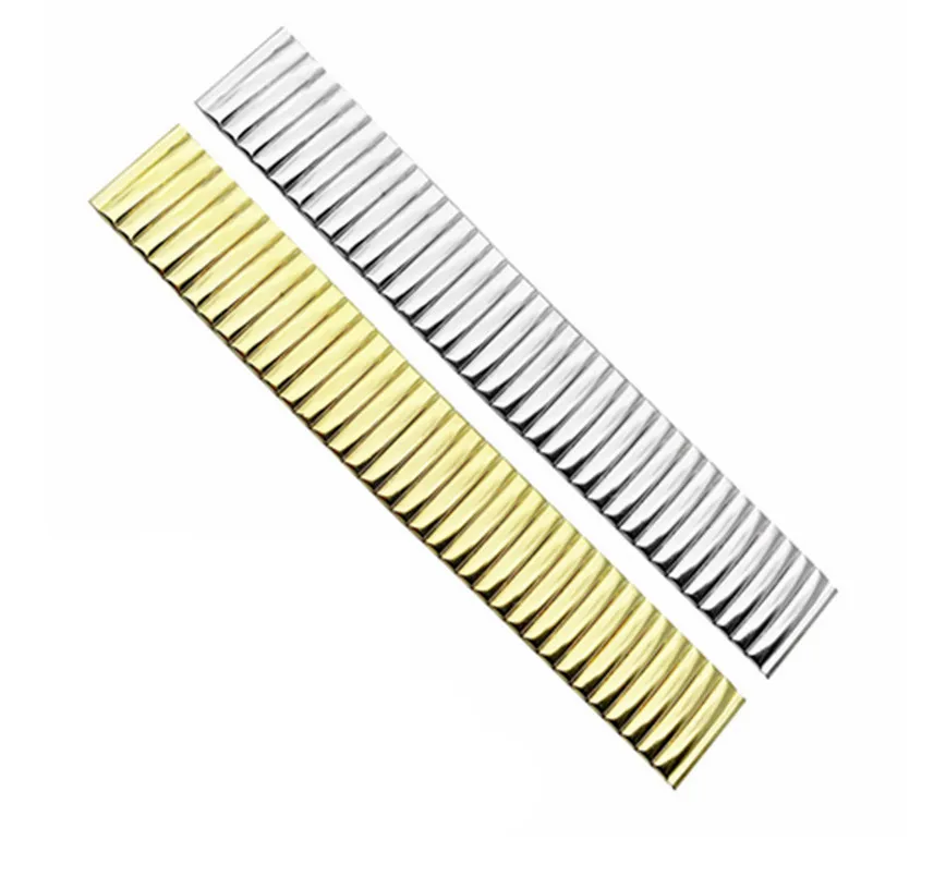 

New 1PCS 12mm 14mm 16mm 18mm 20mm 22mm Stainless Steel Watch Band Watch Straps Watch Part Elastic Strap