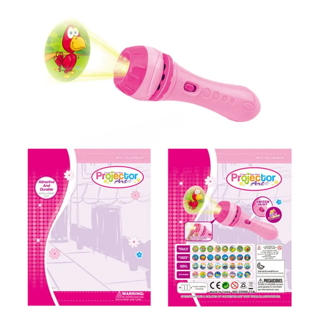 Дети флэш светильник книги рассказов в проекционный фонарик для раннего