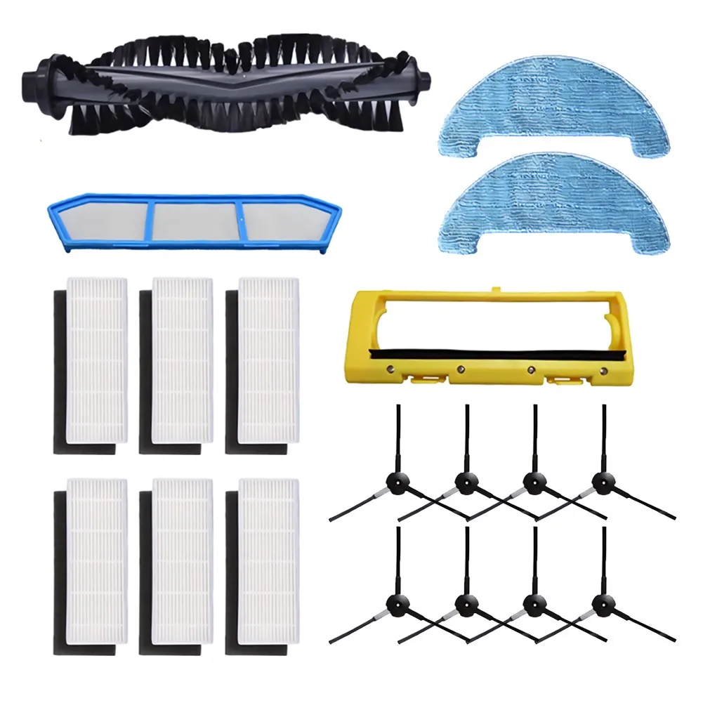 

Main Roller Brush Filter Side Brushes Mop Cloth For Polaris PVCR 0726w 0826 0926 SmartGo Robotic Vacuum Cleaner Amibot Spirit
