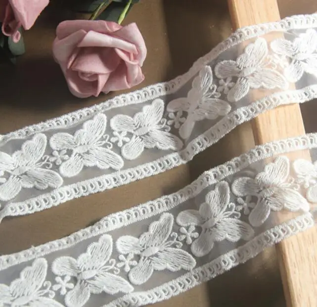 1 ярда в ширину: 5 см кружево бабочка высшего качества вышитые кружева обрезка все