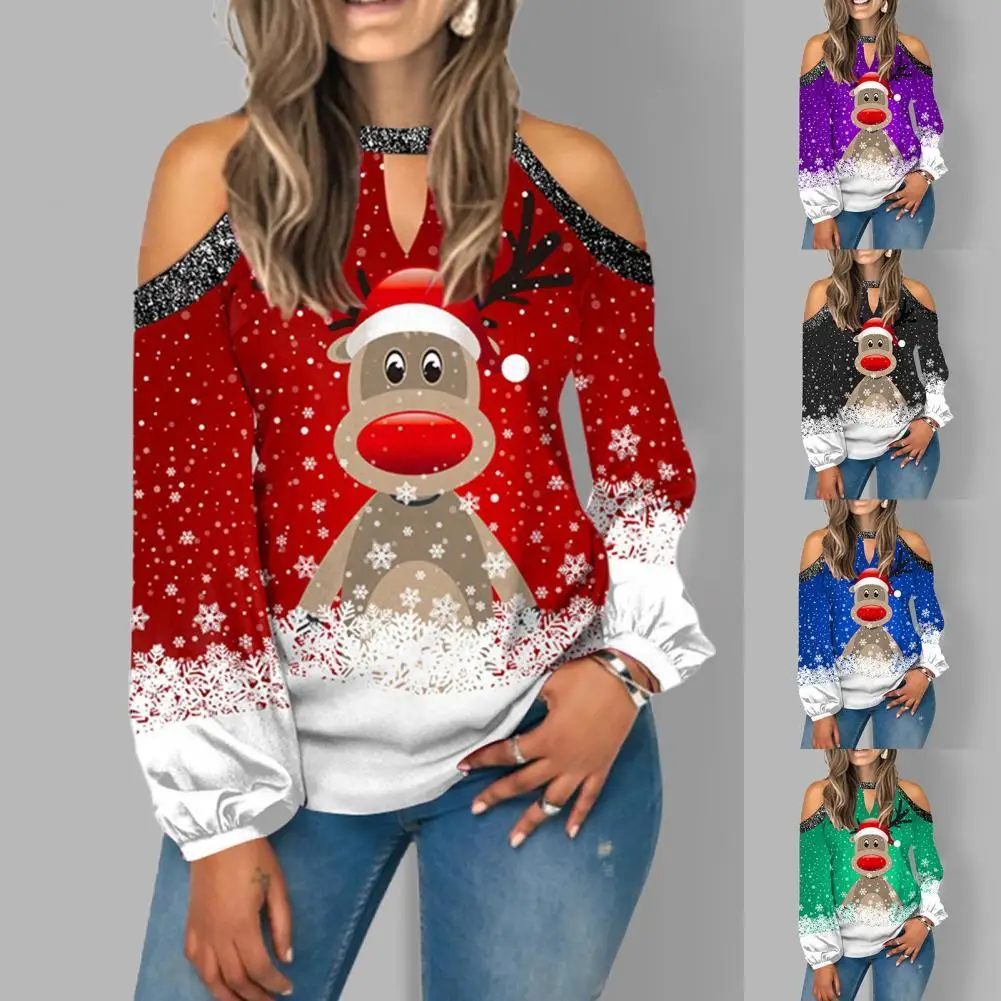 

Женская блузка-футболка с открытыми плечами и рукавами-фонариками