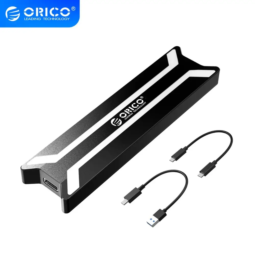 

ORICO Portable M-Key NVME Enclosure M.2 PCI-e SSD to USB3.1 Type-C Gen2 10Gbps SSD External Hard Drive Case 2230/2242/2260/2280
