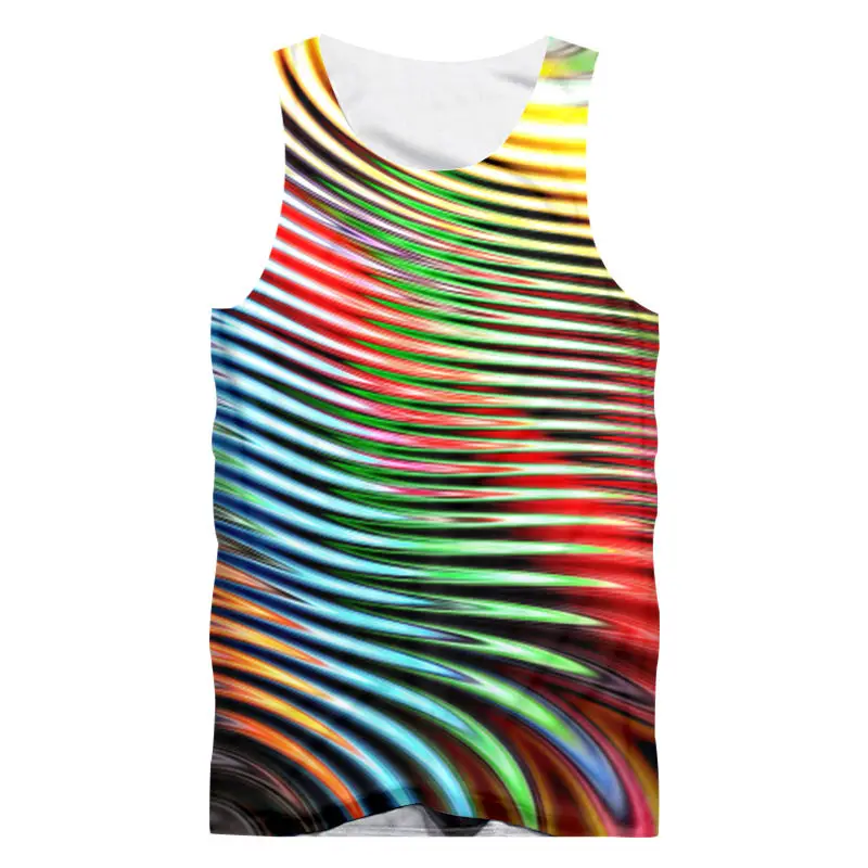 Майка мужская с объемным рисунком модная жилетка в стиле хип хоп рубашка без