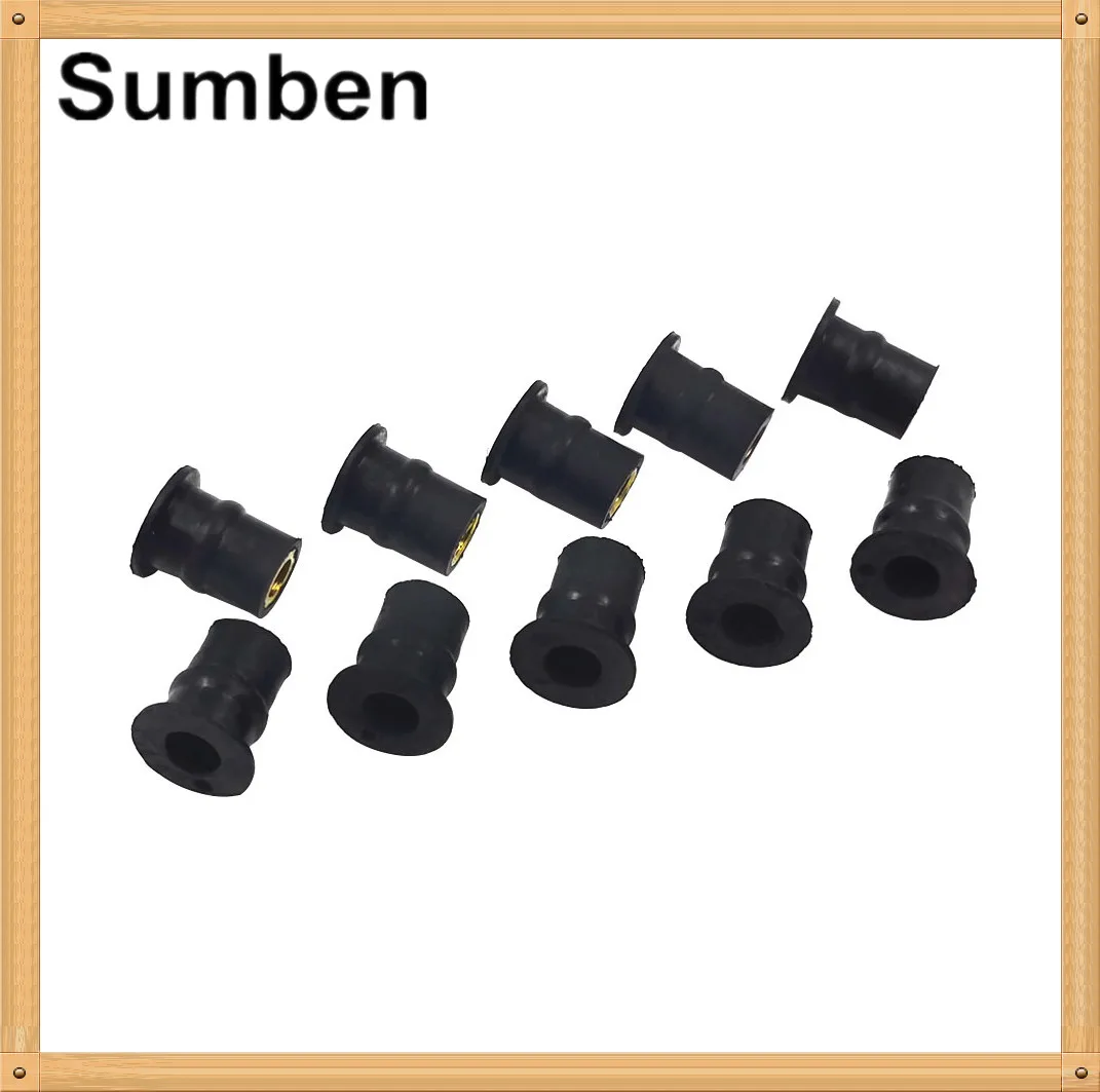 10 шт. M5 5 мм метрические резиновые гайки для ветрового стекла обтекатель лобового