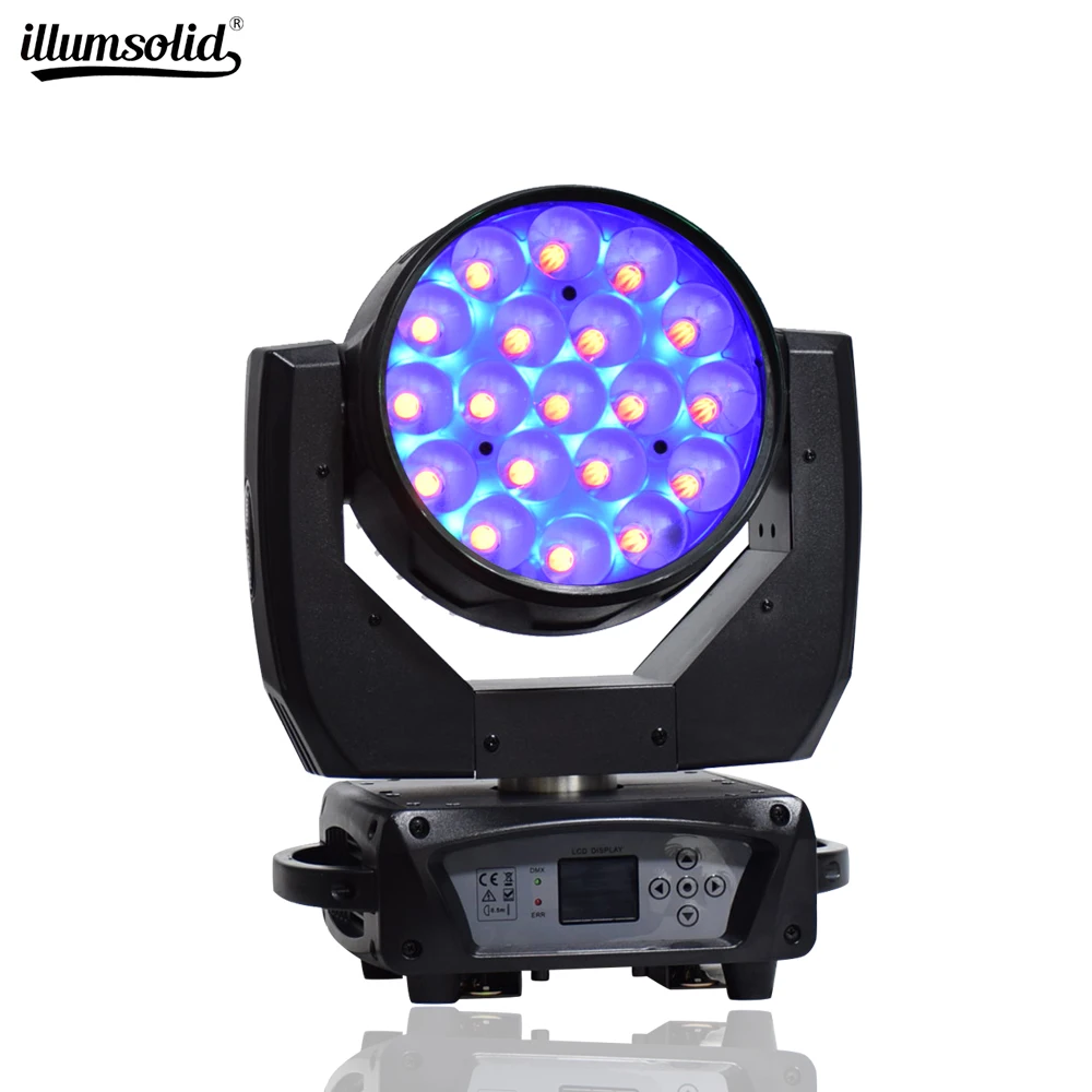 Dmx zoom сценическое освещение с движущейся головкой RGBW dj Вечерние огни rgb эффектом