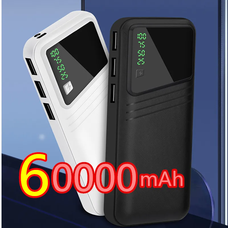Внешний аккумулятор 60000 мАч портативное зарядное устройство для Samsung Xiaomi mi