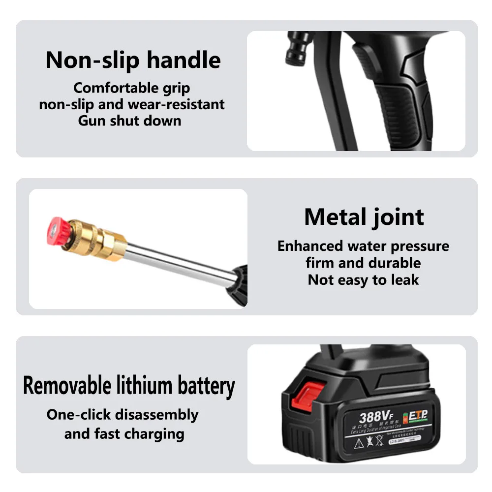 Скидка Беспроводной пистолет для автомойки высокого давления, портативный пеногенератор для шлангов моек высокого давления Makita, 18-21 в, 30 бар