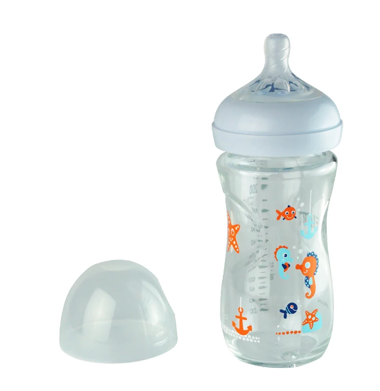 Оригинальная бутылочка для кормления AVENT из натурального стекла 8 унций 240 мл 1 м +