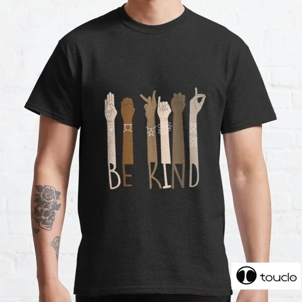 

Be Kind Hand Sign Language Teachers Melanin Interpreter Asl Hot Sale Clown T Shirt Men/Women Printed Terror Fashion T-Shirts