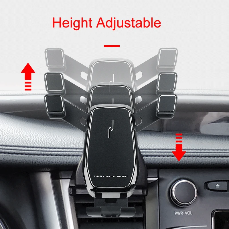 car gps stand air vent mount clip clamp mobile phone holder for toyota highlander accessories 2015 2016 2017 2018 free global shipping