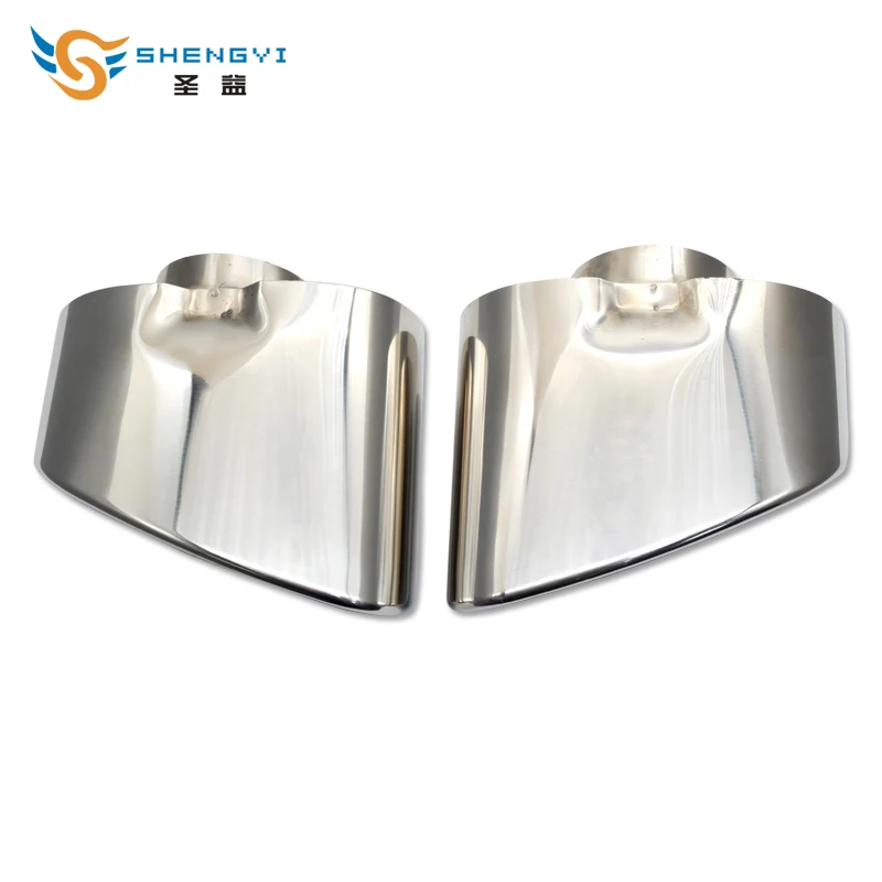 Высокое качество! Одна пара двойных наконечников для глушителя выхлопной трубы