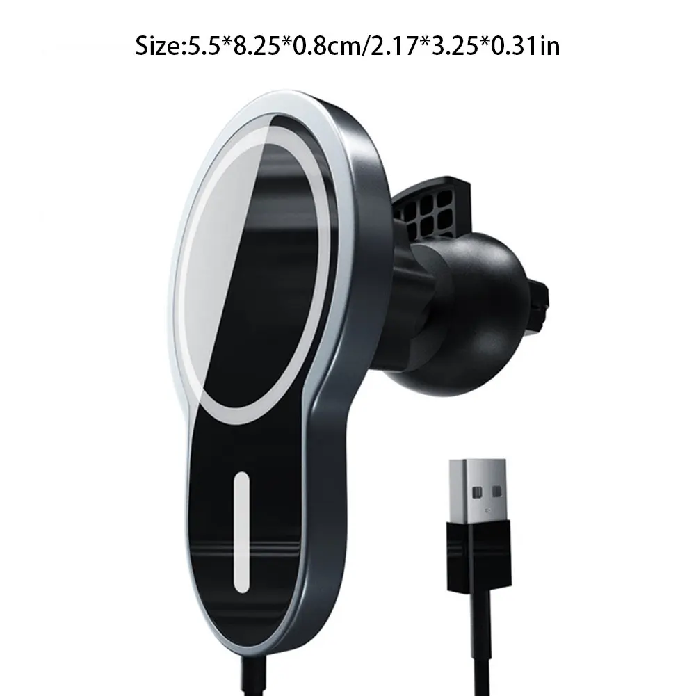 

15W Car Wireless Charger Fast Charging Phone Mount For Air Vent Phone Charging Holder Stand For Samsung S20 S10 IPhone 12 11