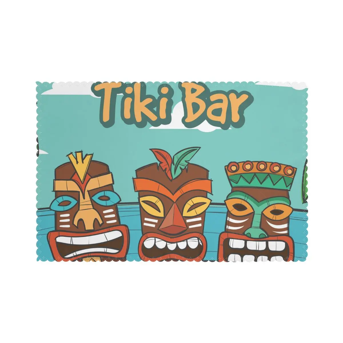 

6 шт., Нескользящие коврики в гавайском стиле