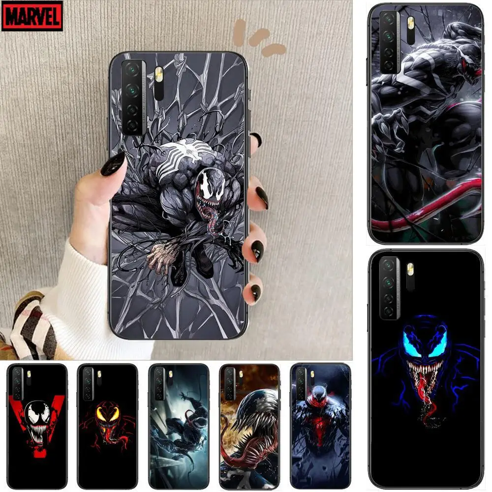 

2021 Marvel Venom Black Soft Cover The Pooh For Huawei Nova 8 7 6 SE 5T 7i 5i 5Z 5 4 4E 3 3i 3E 2i Pro Phone Case cases