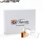 JASTER USB 2,0 Новый Пользовательский логотип di Cristallo di Memoria флэш-накопитель con Scatola Regalo 4 ГБ 8 ГБ 16GB32GB64GB usb флэш-накопитель
