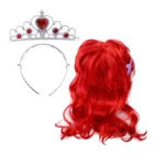 Детские наряды для девочек с юбкой-годе аксессуар искусственные волосы для принцессы головной убор с зажимом в виде морской звезды на Хэллоуин Ролевые костюмы