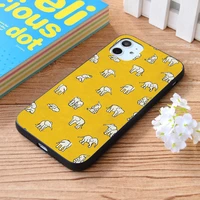 for iphone indian baby elephants yellow pattern soft tpu border apple iphone case