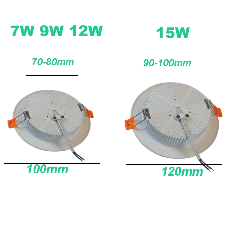 

LED Recessed Downlights 9w 12w 3W 5W 7W Down Lamps 220V SMD 5730 Spot Indoor Ceiling Panel Lighting