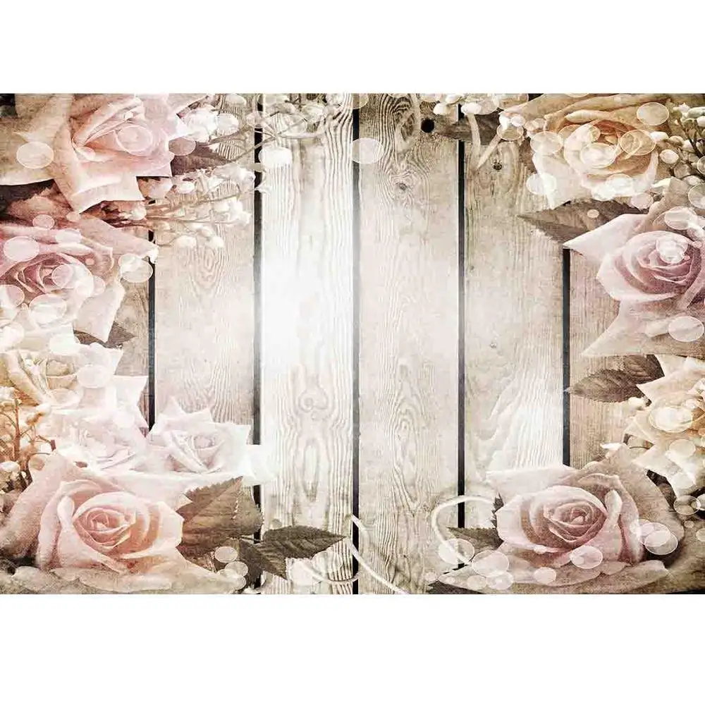 

SHENGYONGBAO Vinyl Custom Photography Backdrops Prop Baby Wood Planks Theme Photo Studio Background YN-100356