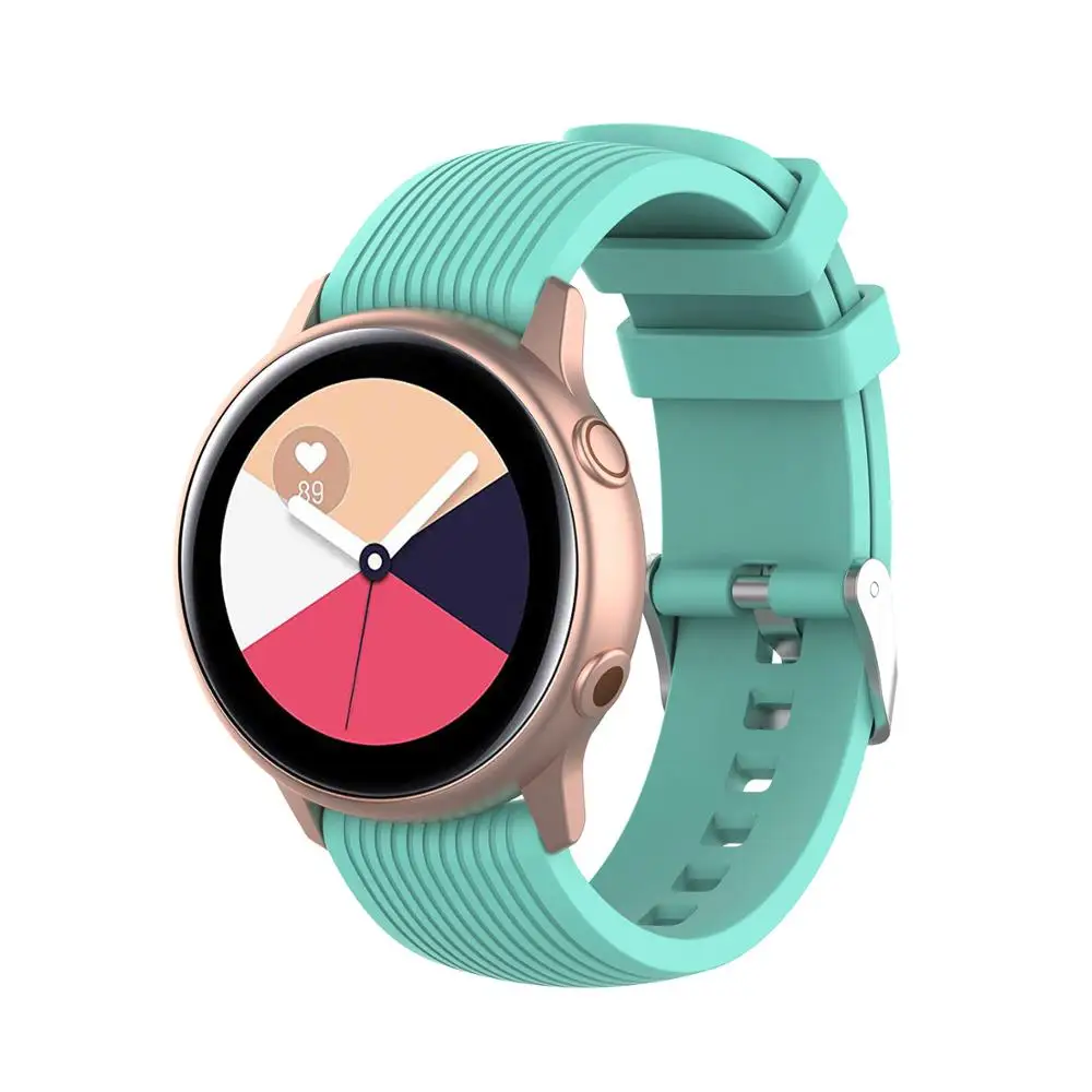22 мм 20 силиконовый спортивный ремешок для Samsung Galaxy Watch 46mm SM R800 Amazfit BIP watch 42