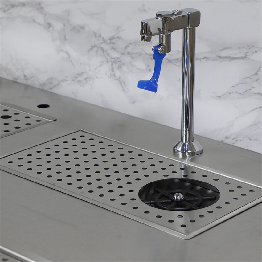 Стеклянная ополаскиватель из нержавеющей стали капельная панель лотка