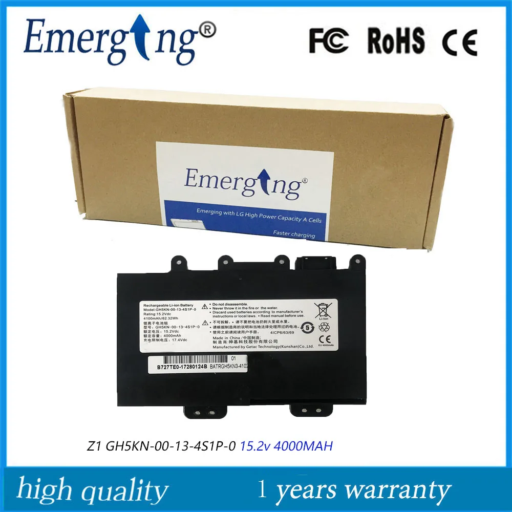 

15.2V 4000mah New Laptop Battery for Getac MECHREVO Deep Sea Ghost Z1 GH5KN-00-13-4S1P-0