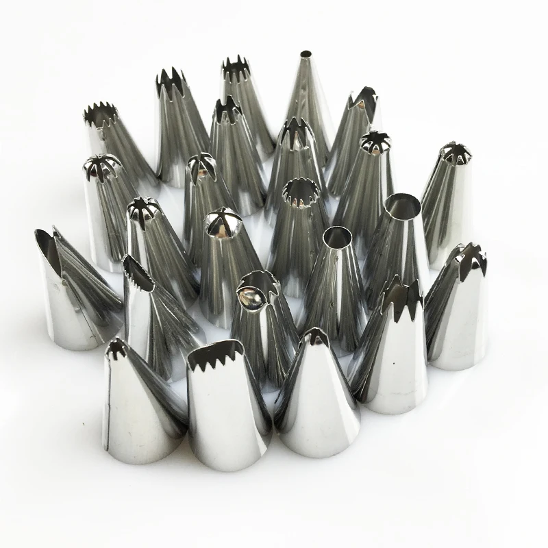 24 шт Россия глазури трубопроводов сопла тюльпан роза цветы Кондитерские