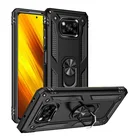 Противоударный армированный чехол для Xiaomi Mi Poco X3 Pro NFC GT, чехол для телефона Poco M3 M4 F3 F2 Pro X2, кольцо-подставка, бампер, задняя крышка