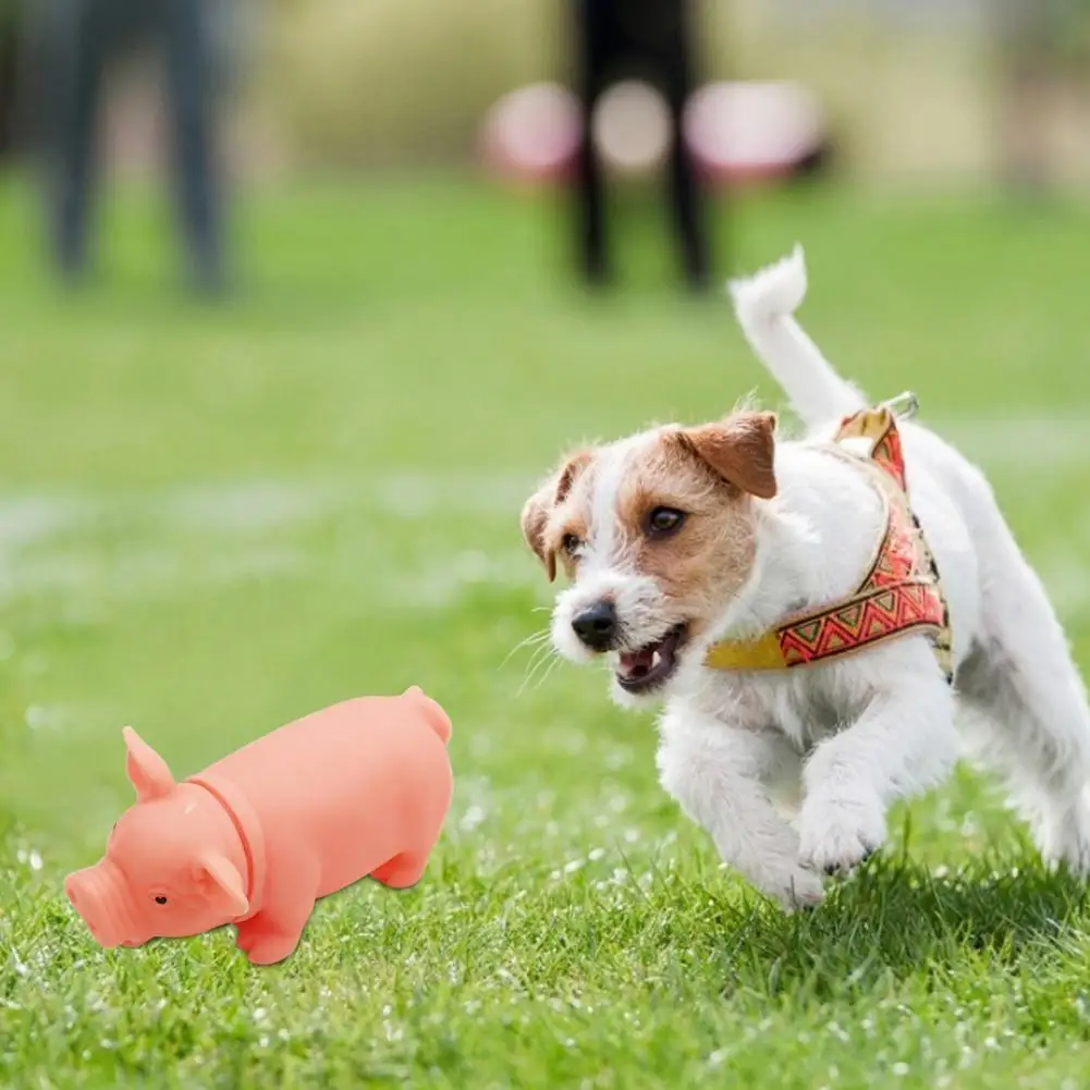 

Pig Simulated Squeak Tackle Toy High Quality Screaming Dog Puppy Toys Cute Shriek Pet Playing Interactive Tools