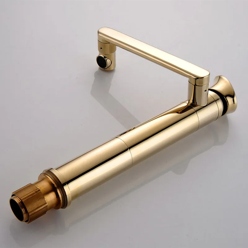 

Bathroom Basin Faucet Gold Solid Brass Unique Design Sink Mixer Tap Hot & Cold Waterfall Basin Faucet Free Shipping