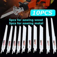 10pcs reciprocating saw blade jig saw blades for wood cutting woodworking tools power tool accessories