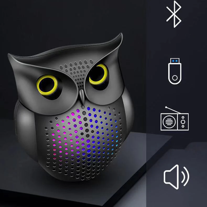

Крутая Сова Беспроводная Bluetooth-Колонка сабвуфер громкий динамик поддержка радио U-диск динамик