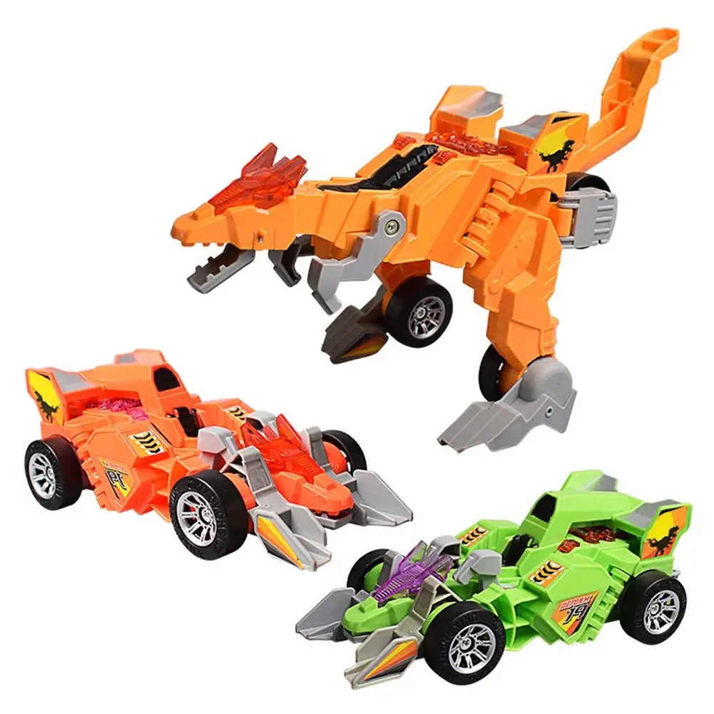 

Transformation Toys Anime Action 21x11x7.5cm Figures Deformation Dinosaur Car with Music Light Children Toys Supplies