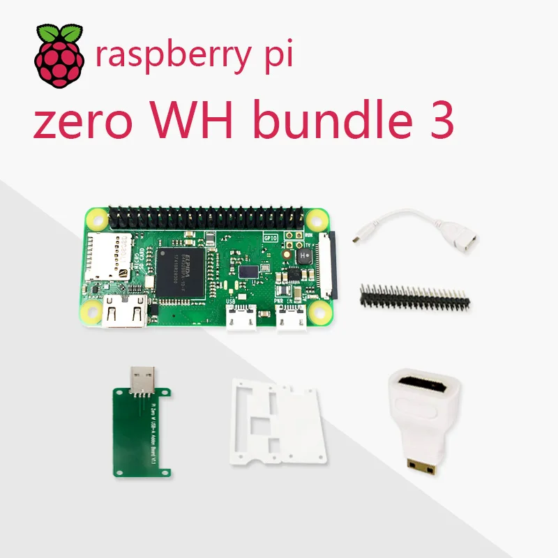 Одноъядерный процессор Raspberry Pi Zero WH DEV Kit 1 ГГц 512 МБ ОЗУ 2 4 Wi-Fi Bluetooth 4.1 комплект