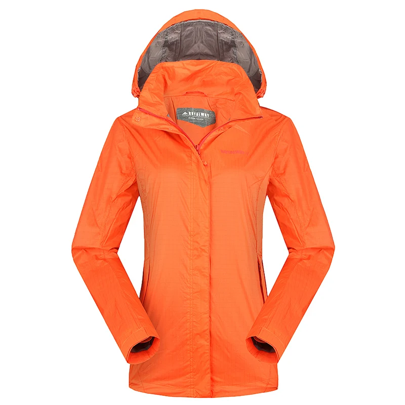 Легкая ветровка ROYALWAY женские водонепроницаемые куртки с капюшоном для кемпинга