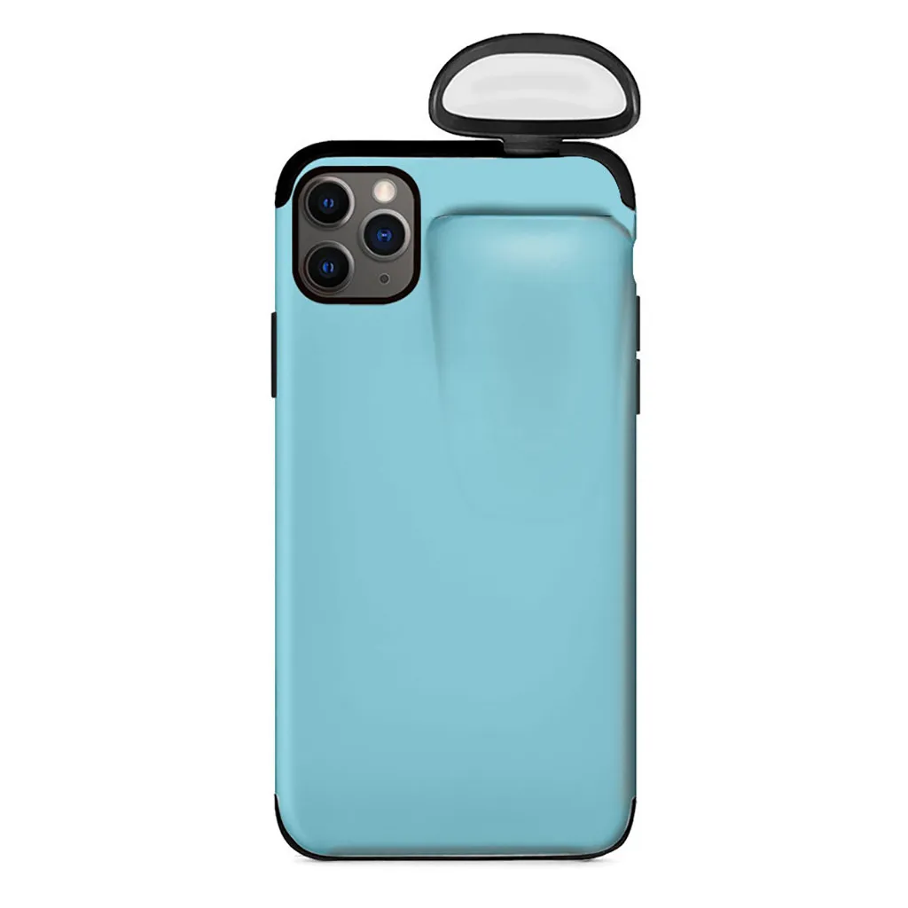 2 в 1 чехол для AirPods для iPhone 11 чехол для iPhone 7 Plus/8 Plus/X/XS Max/11 Pro Max чехол защитный чехол 19 октября