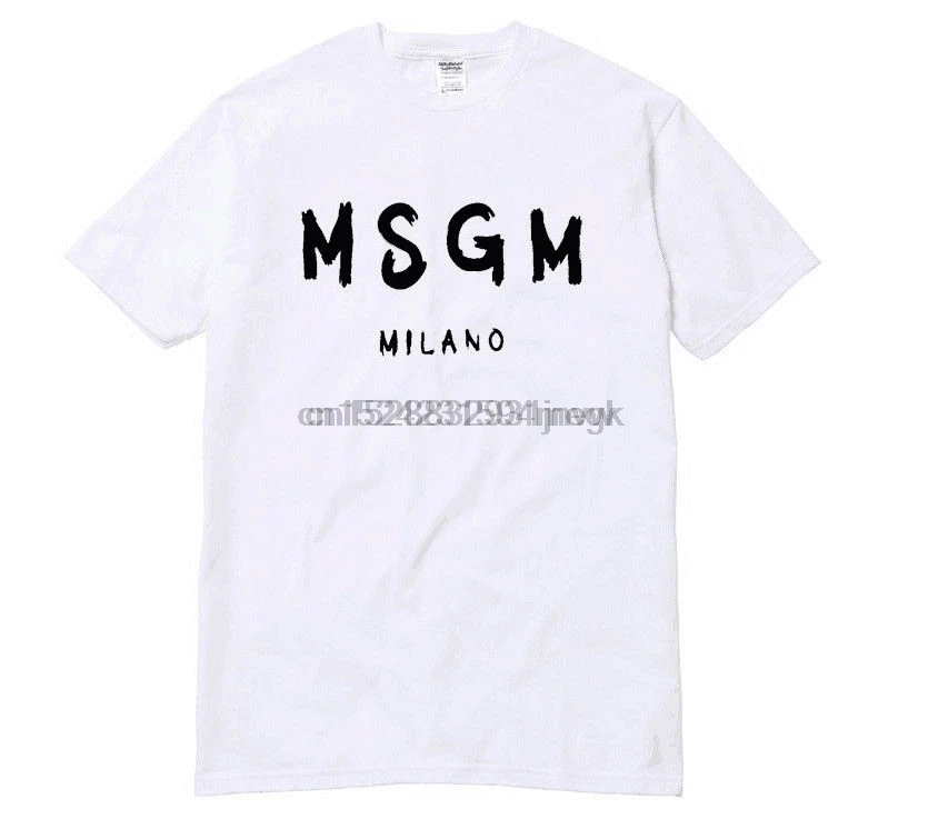

MSGM MILANO T-shirt Fashion Tops Tee tumblr shirt Sayings Slogan Funny Shirts